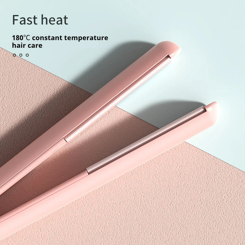 Mini 2-in-1 Hair Straightener & Curler | 30s Heat | Travel