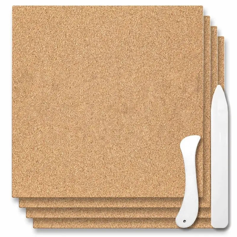 4-Pack Heat Resistant Stained Glass Work Surface 12x12"