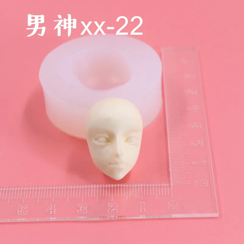 Silicone Clay Face Mold – Fondant & Pottery Sculpting Tool