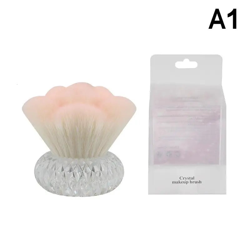 Flower Shape Nail Dust Brush – Soft Manicure Cleaning Tool