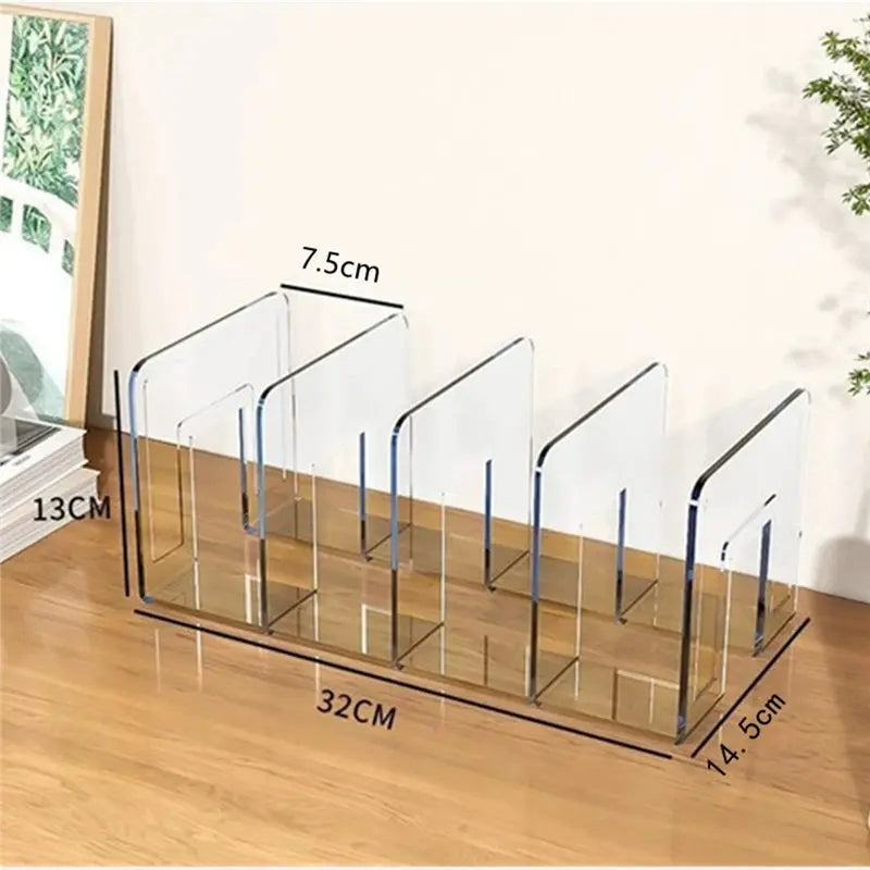 2-Pack Clear Acrylic Kids Shoe Rack – 4-Section Closet Organizer