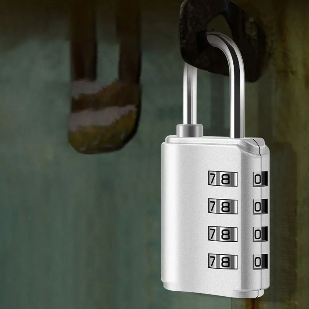 4-Digit Combination Padlock – Waterproof Travel & Luggage Lock