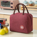 Thermal Insulated Lunch Bag Canvas Tote for Kids & Adults