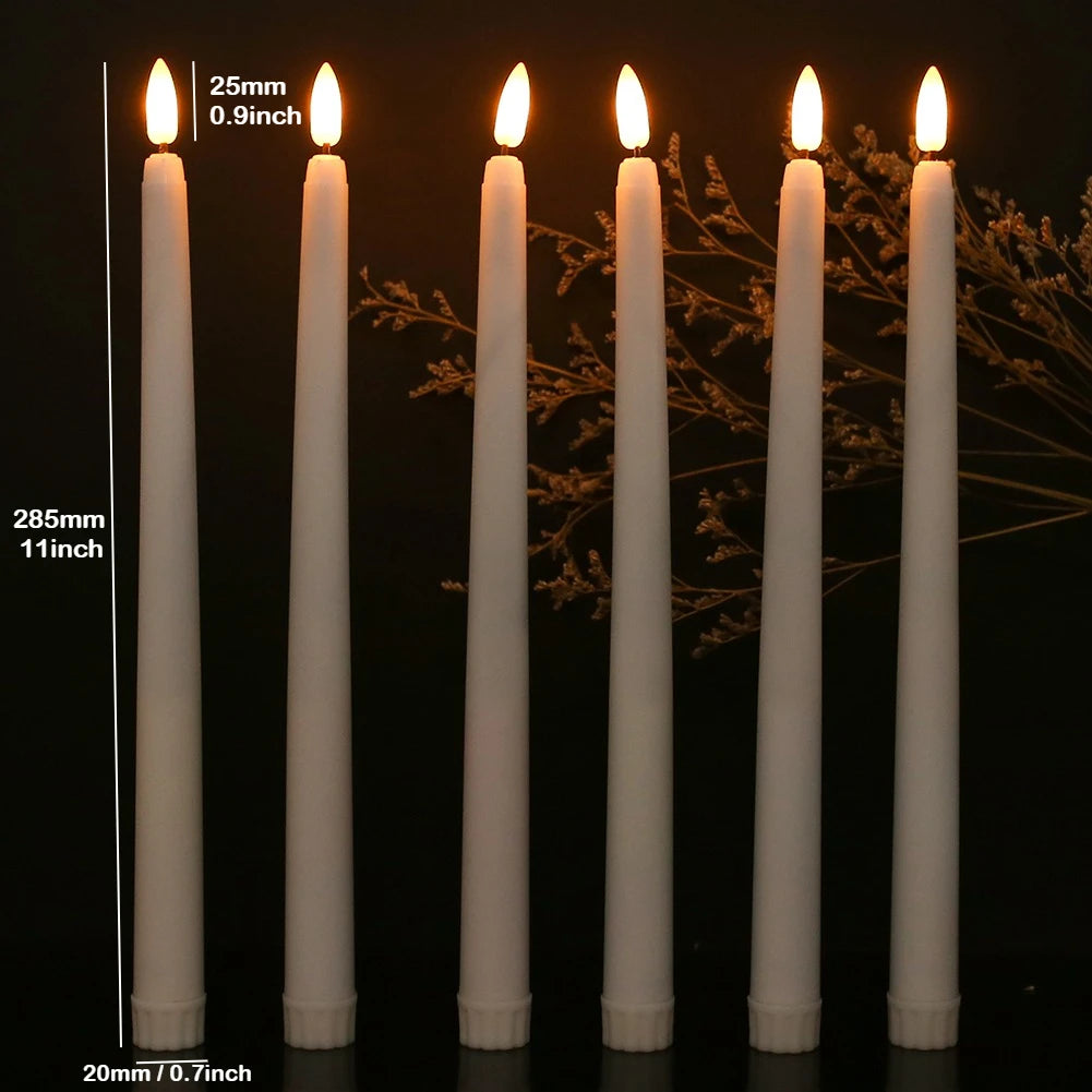 Flameless LED Taper Candles with Remote & Timer | Battery Operated