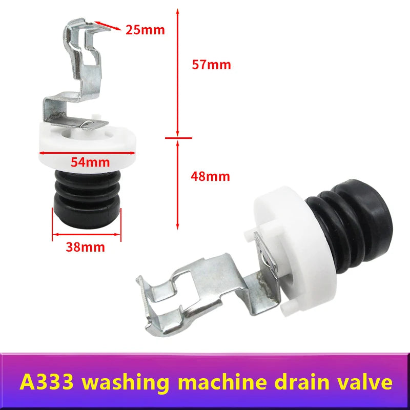 Washing Machine Drain Valve Plug Spool Spring Fitting