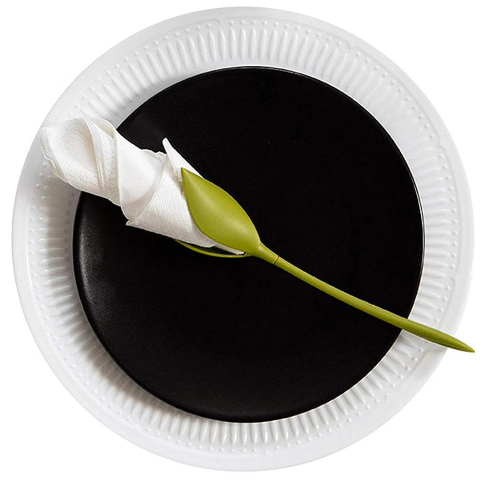 KindFuny Floral Napkin Holder – Elegant Table Decor Ring