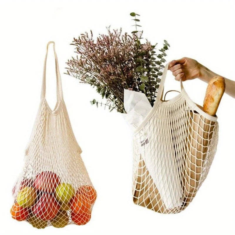 Reusable Mesh Grocery Bags – Washable Net Produce Bags