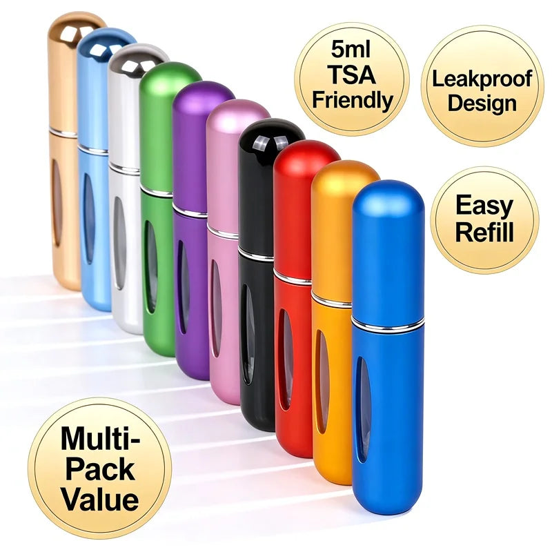 5ml Mini Refillable Perfume Atomizer – Leakproof Travel Spray