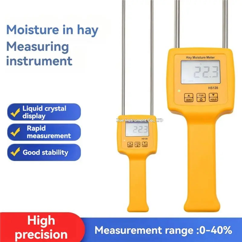 HS128 Hay Moisture Meter – Digital Bale & Forage Tester