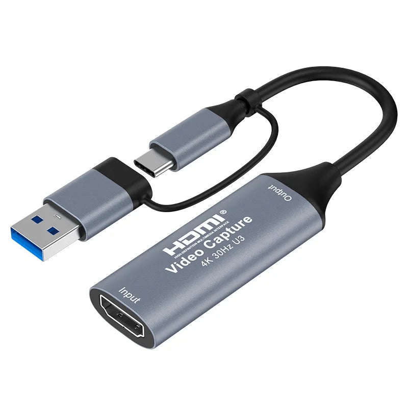 4K HDMI Video Capture Card USB 3.0 Type-C for PS5 Xbox Switch