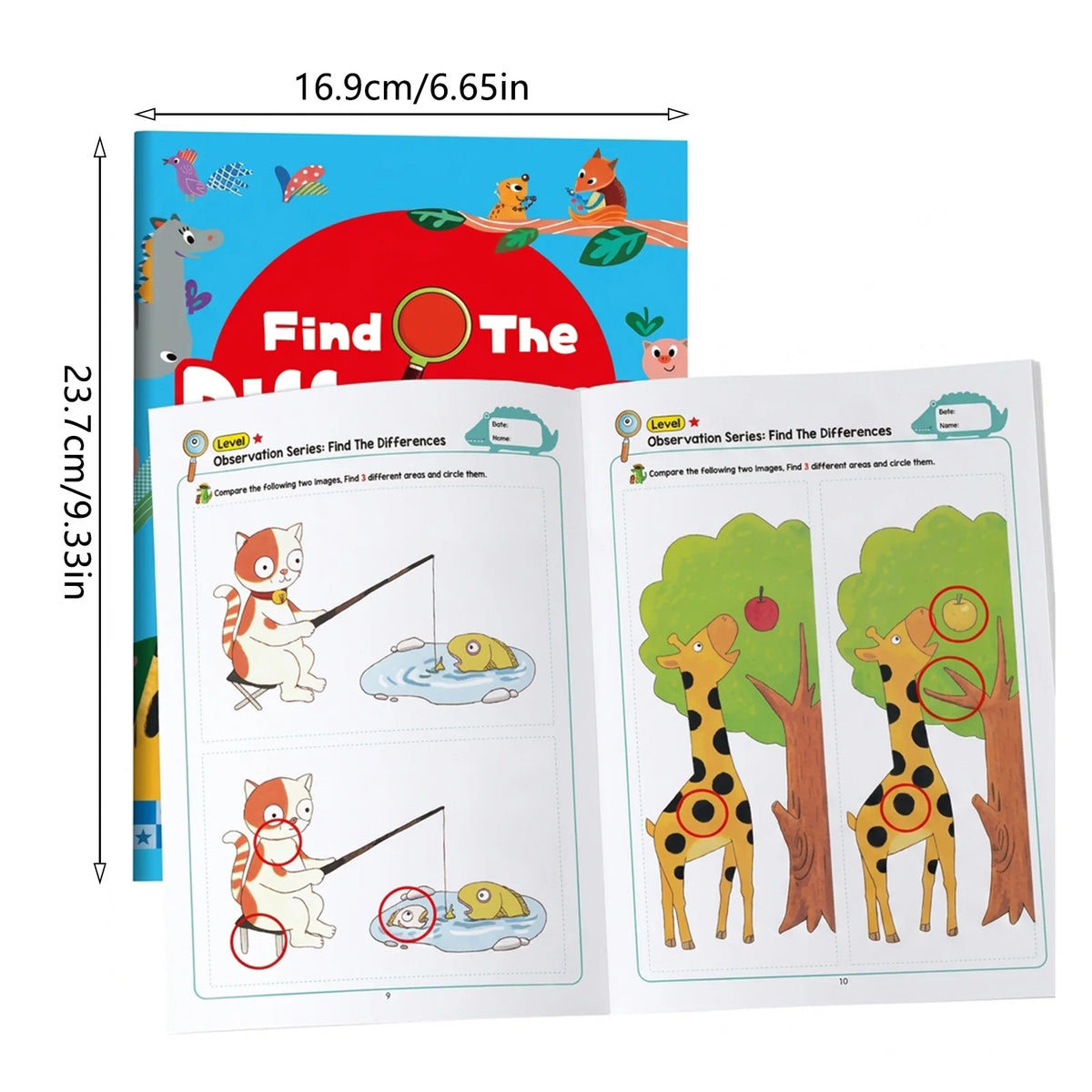 Kids Find the Difference Book – Logic & Visual Skills Ages 3–6