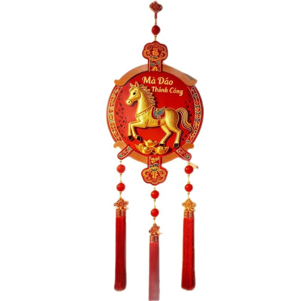 Chinese New Year Hanging – Gold Foil Tassel Ornament