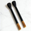 Double Head Coffee Cleaning Brush – Anti-Scratch Barista Tool