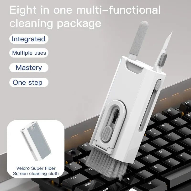 8-in-1 Keyboard Cleaning Kit – Keycap Puller & Screen Brush