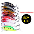 Biomimetic Minnow Fishing Lures 5cm Hard Bait 3/5/8 Pcs Set