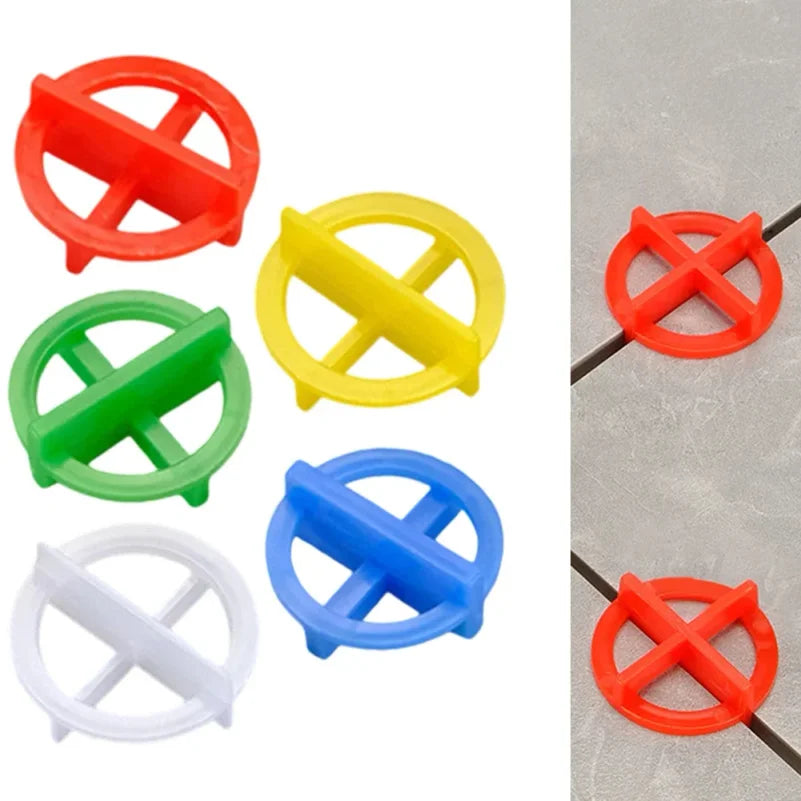 100Pcs Tile Leveling System Spacer Clips & Wedges 1–3mm