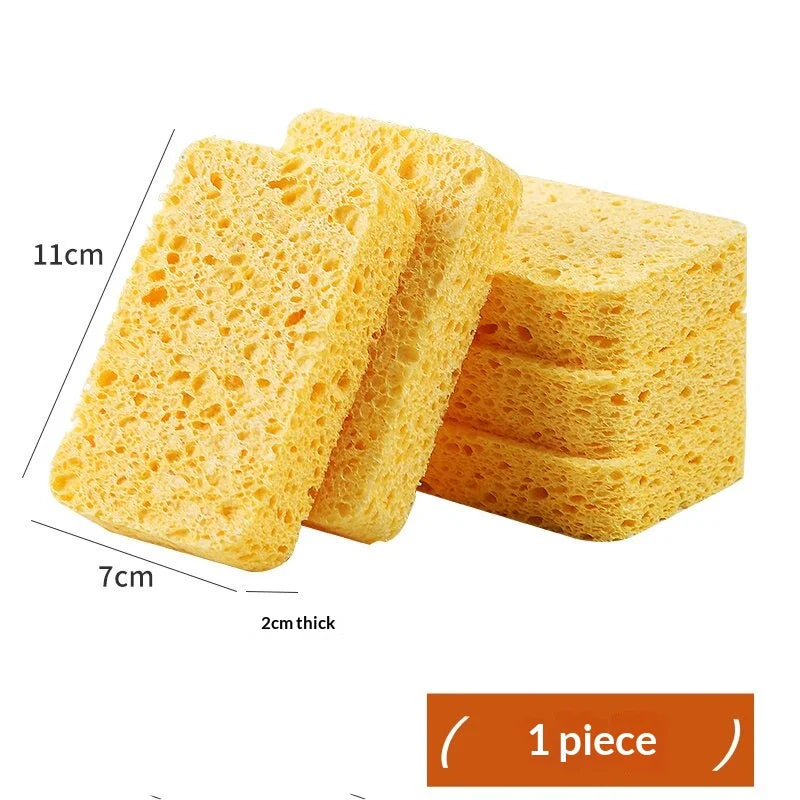 Wood Pulp Kitchen Sponge – Absorbent Non-Stick Scouring Pad