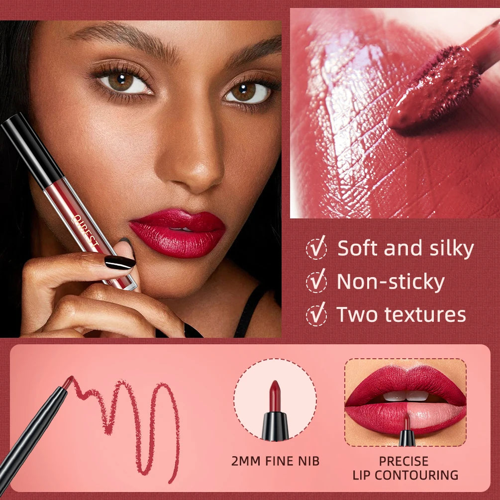 OREADEX 3-Pc Matte Liquid Lipstick & Lip Liner Set – Long Lasting
