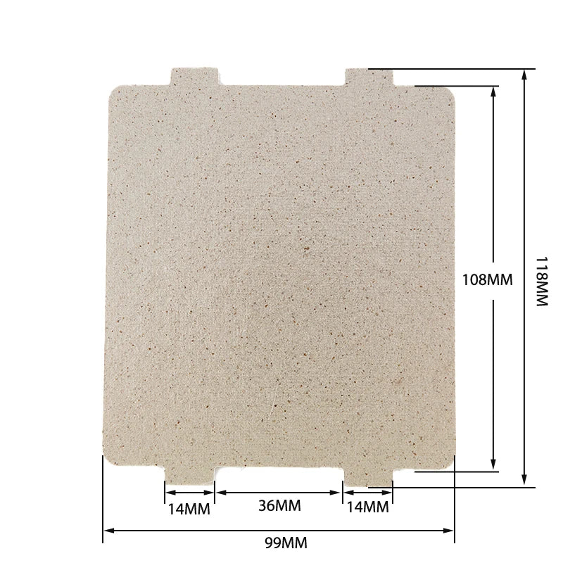 2-Pack Microwave Mica Plates 9.9×10.8cm – Waveguide Cover