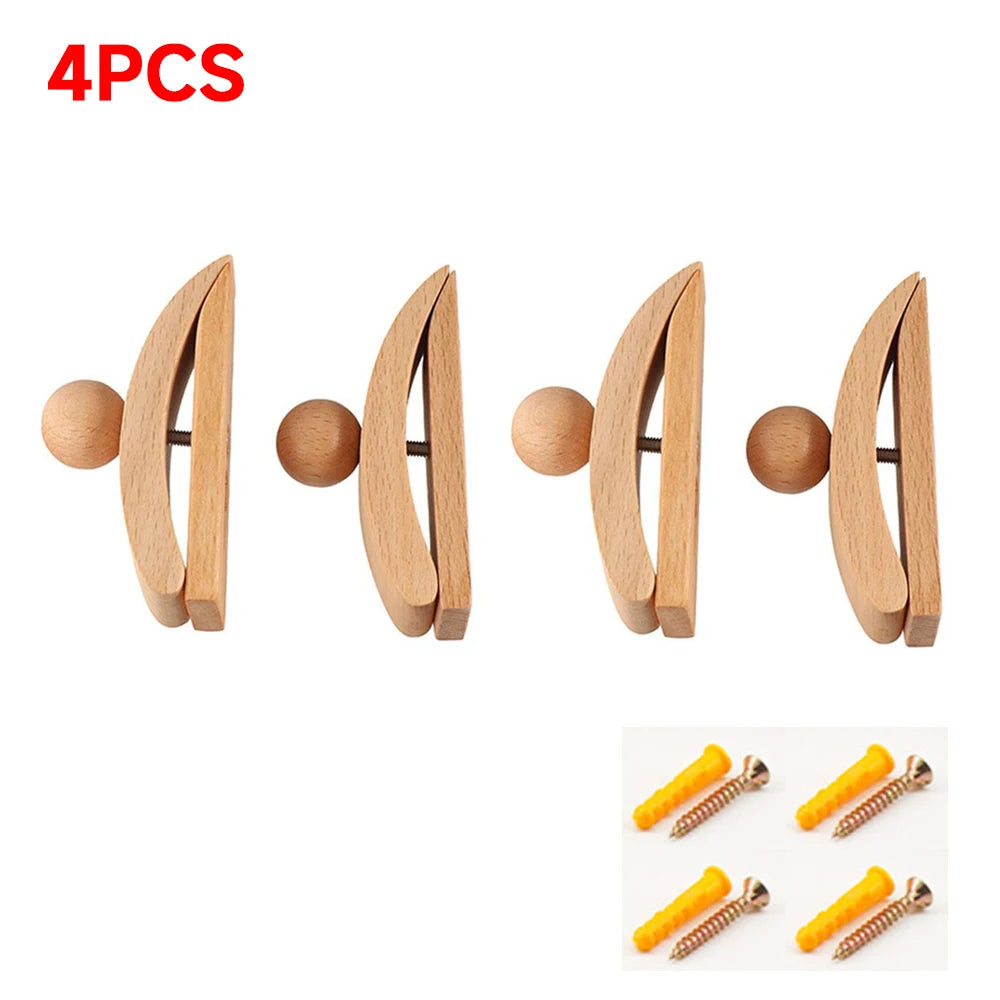 Wooden Quilt & Tapestry Wall Hangers – Blanket Clamp Clips