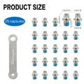M4 Flat Head Bike Pedal Screws 25-Pack | Carbon Steel Bolts