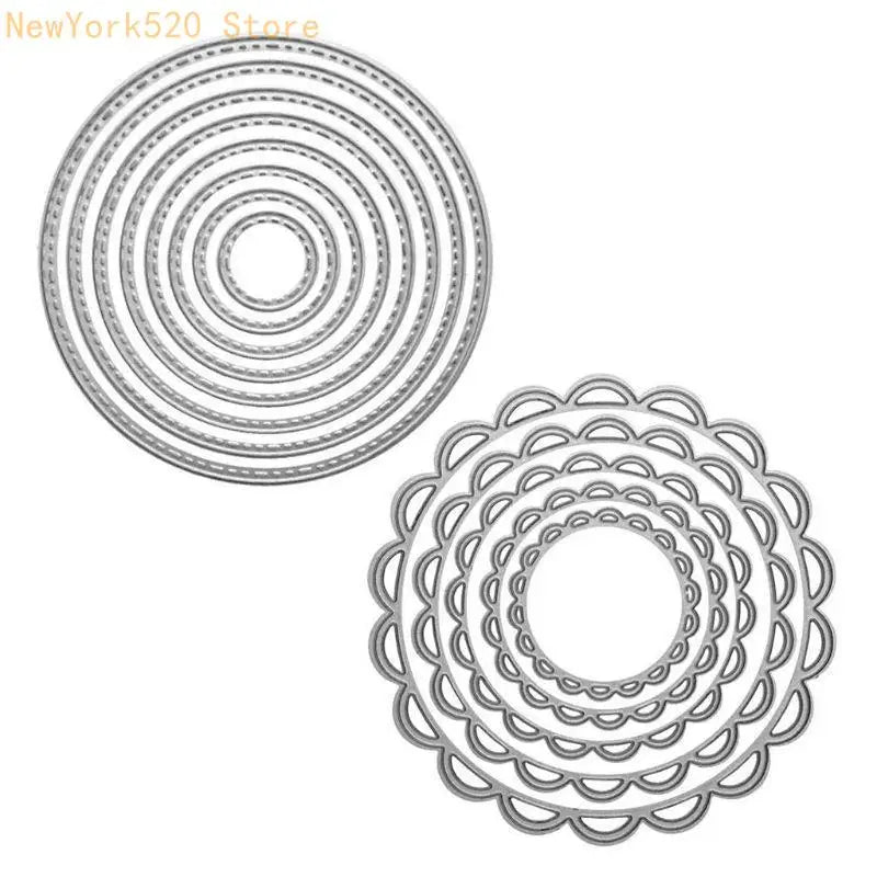 Lace Circle Round Metal Cutting Dies for Scrapbooking & Cards
