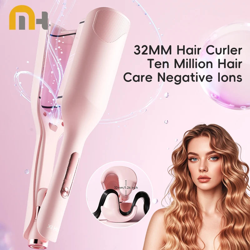 32mm Ceramic Ionic Curling Wand – Large Wave Hair Styler