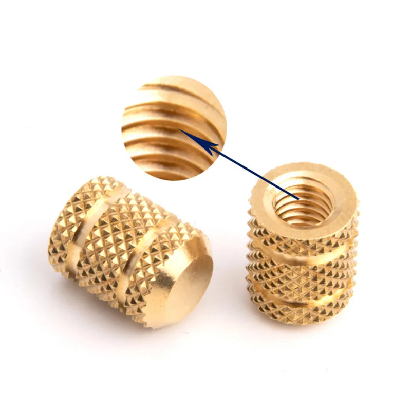 M3 M4 M5 M6 Brass Heat Set Insert Nuts for 3D Printing