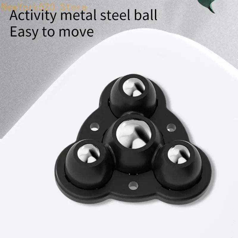 Set of 4 Adhesive Furniture Casters – No-Drill Steel Rollers