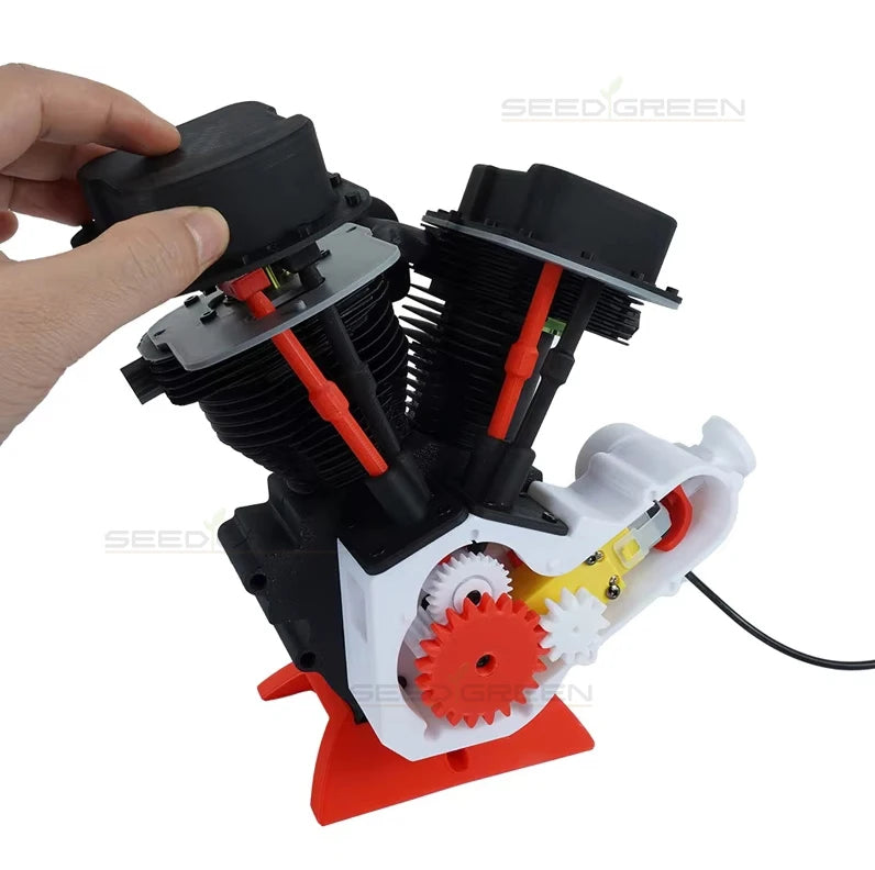 Bambu Lab 3D Model Kit – Aircraft Engine, Marble Track & Tourbillon