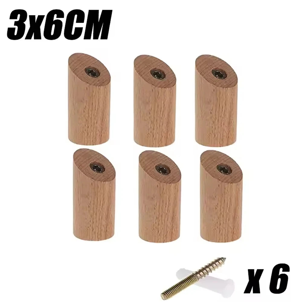 Wooden Wall Hooks – Coat Rack, Towel & Key Hanger