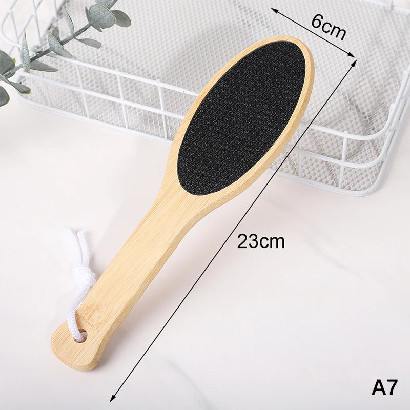 Wooden Double-Sided Foot File Callus Remover Heel Rasp Pedicure