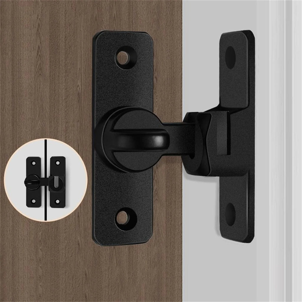 Barn Door Slide Latch Lock – No-Drill Aluminium Hardware