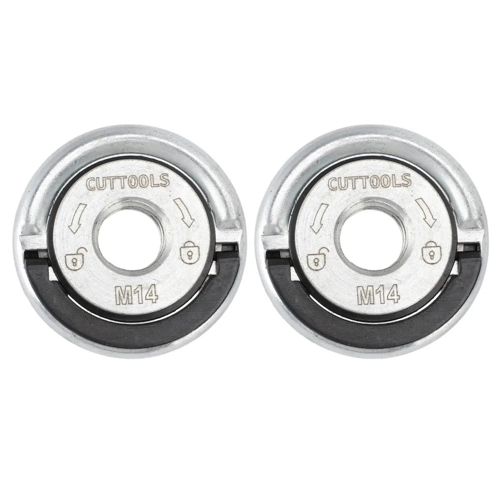 M14 Quick-Release Self-Locking Angle Grinder Flange Nuts 2-Pack