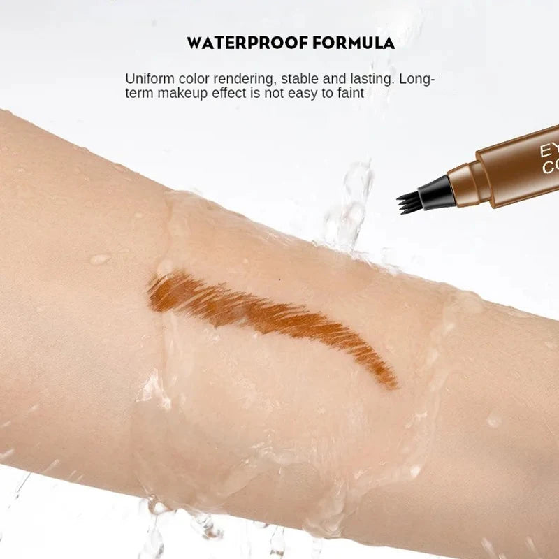OREADEX 4-Head Liquid Eyebrow Pencil – Waterproof & Long-Lasting