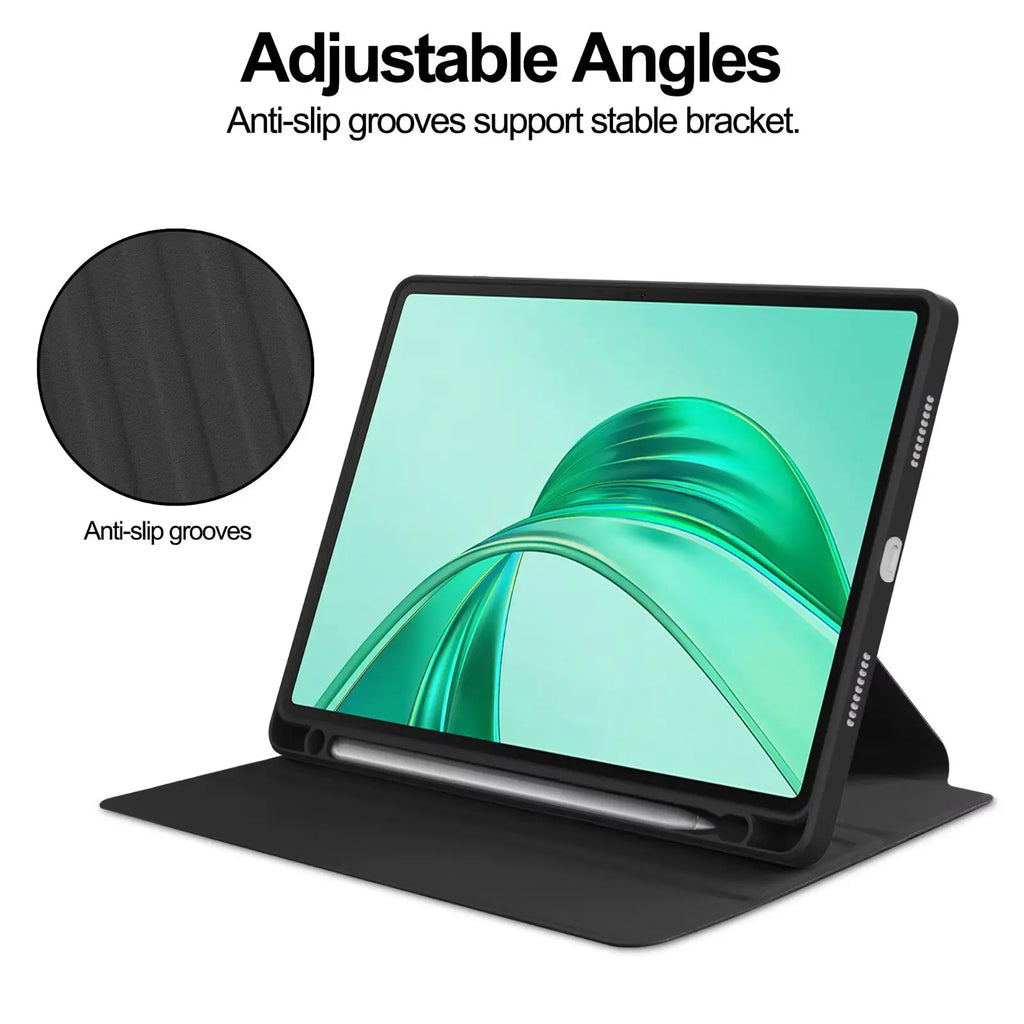 Honor Pad X8a X8b 11" Case – Tri-Fold, Pen Slot, 360° Stand