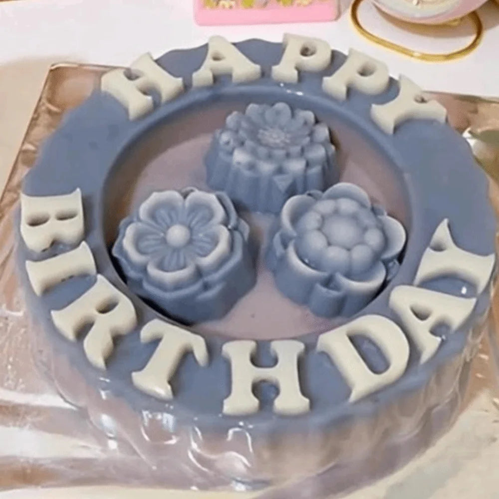 PP Sunflower Cake Mold Non-Stick Mooncake Birthday Baking Tool