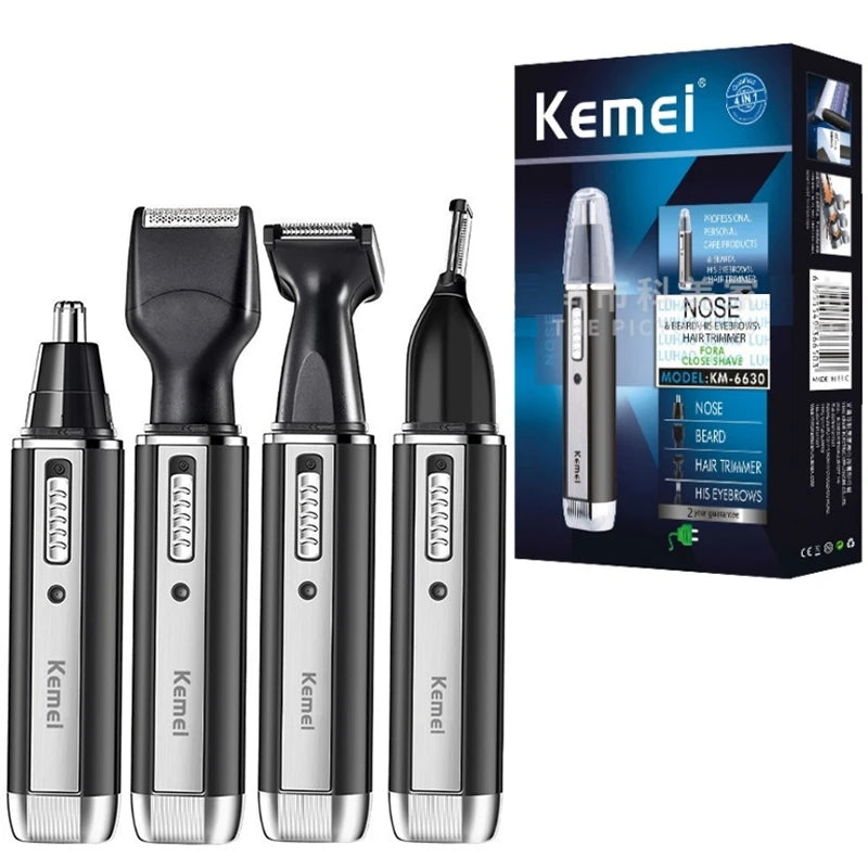 Kemei 4-in-1 Grooming Kit – Electric Shaver & Trimmer for Men