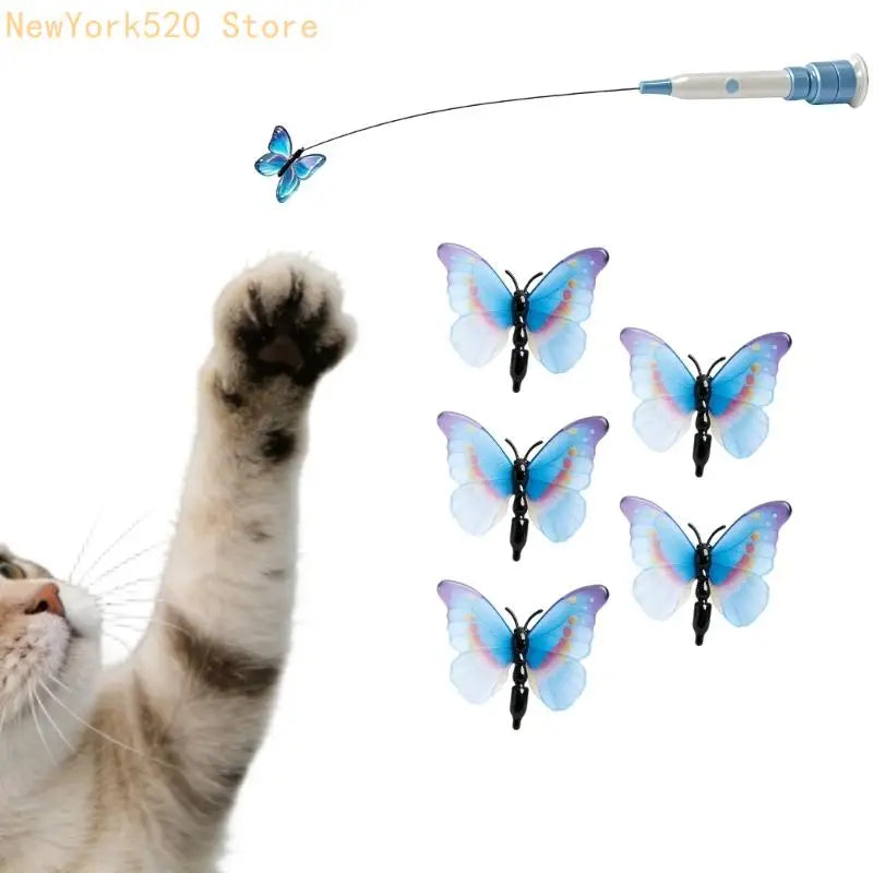 Electric Cat Teaser Wand Toy with Suction Cup – Auto Motion
