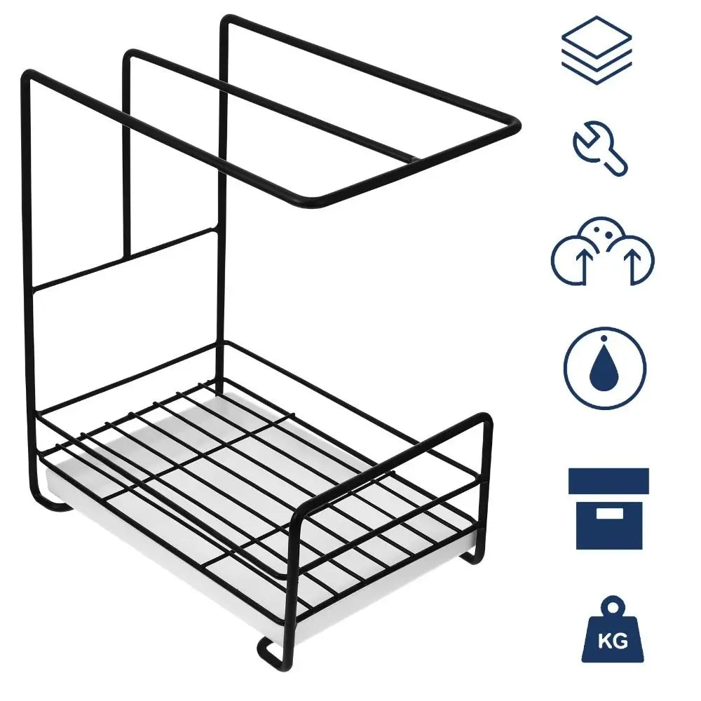 Wall-Mounted Kitchen Cloth Rack – Punch-Free Drainer Shelf