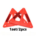 2-Pack Reflective Warning Triangles – Car Emergency Safety Kit