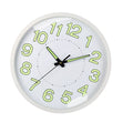 12-Inch Silent Quartz Wall Clock – Glow in Dark, Non-Ticking