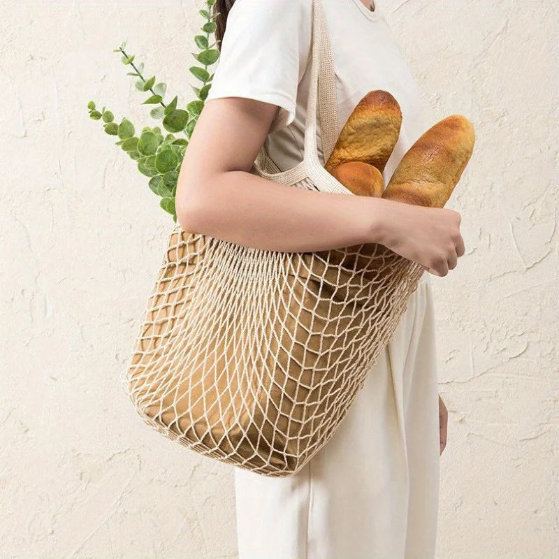 Reusable Mesh Grocery Bags – Washable Net Produce Bags