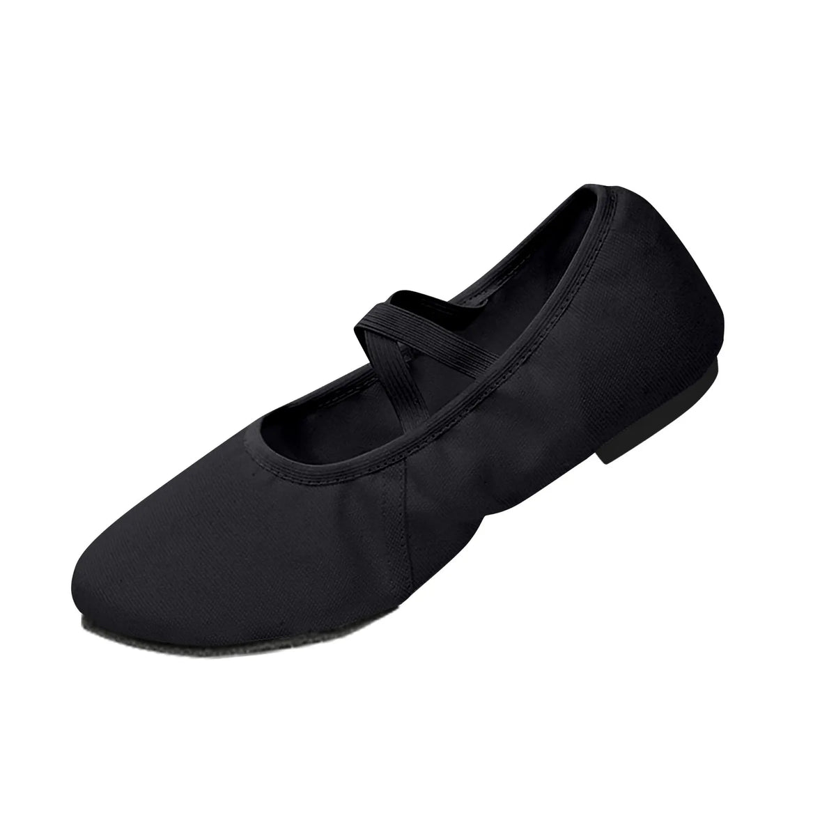 Women's Canvas Ballet Slippers – Split Sole Flat Dance Shoes