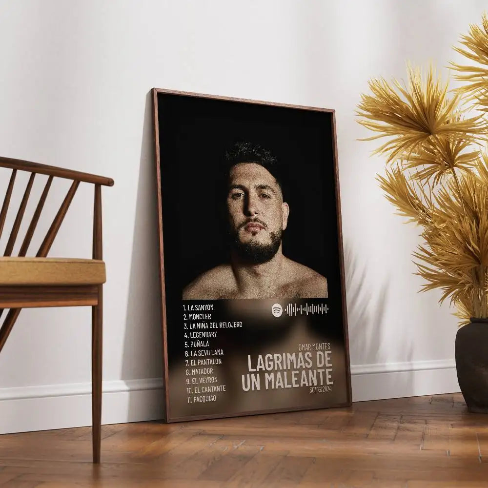 Omar Montes Self-Adhesive Art Poster – Waterproof Wall Sticker