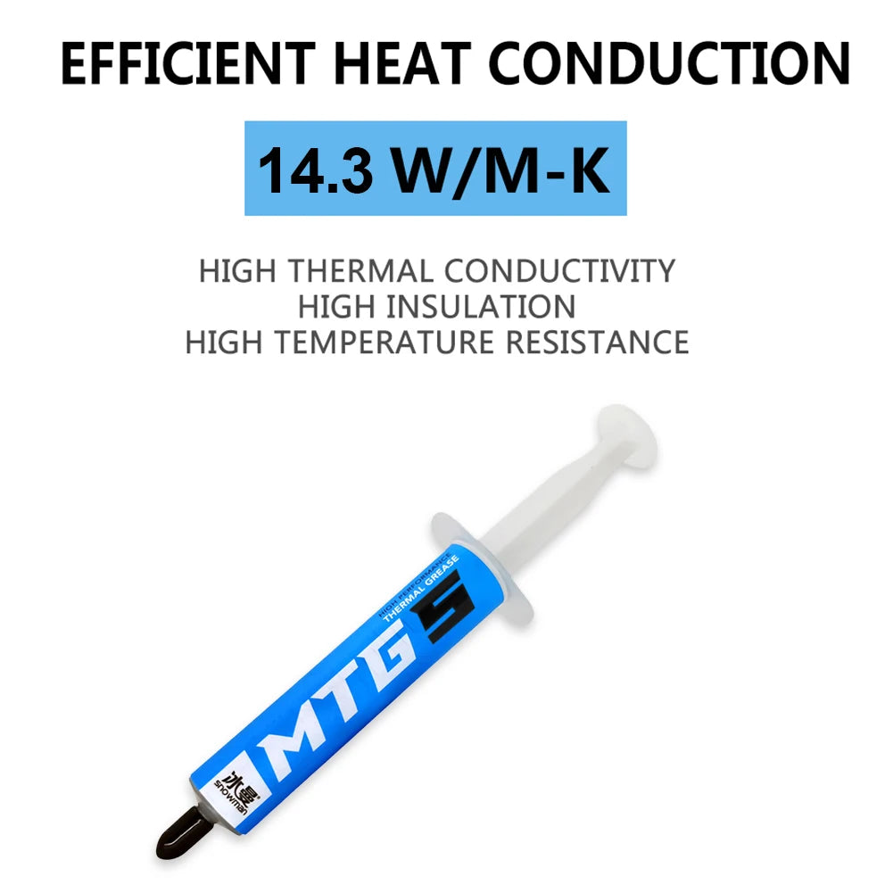 Snowman MTG Thermal Paste 5g/10g – 14.3 W/m-K CPU GPU Compound