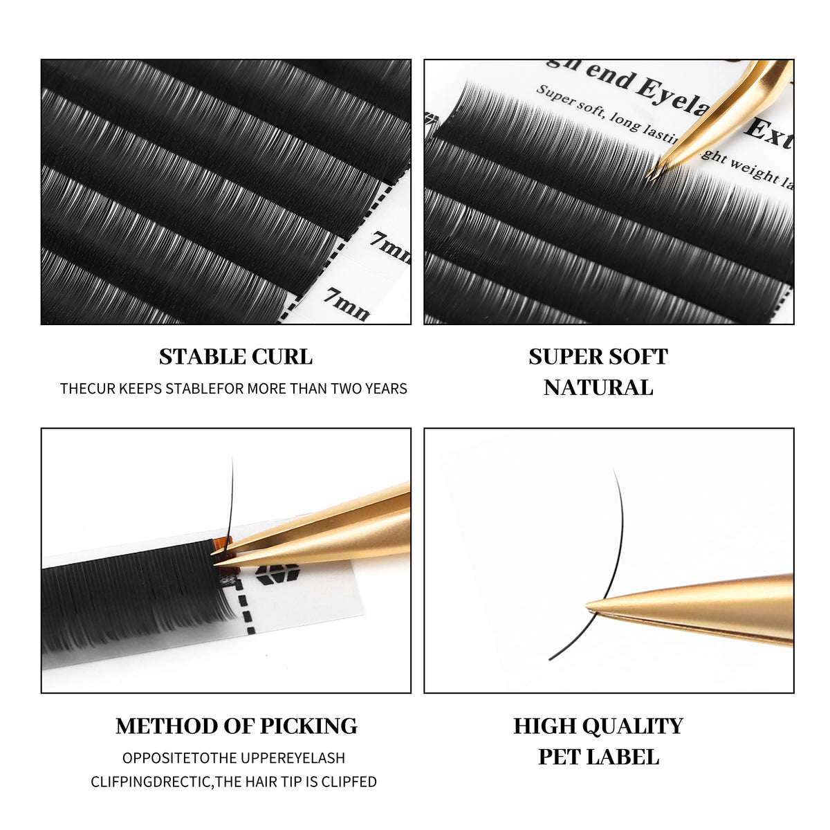 XIUSUZAKI Natural Lower Lashes 5–8mm Individual Eyelash Extensions