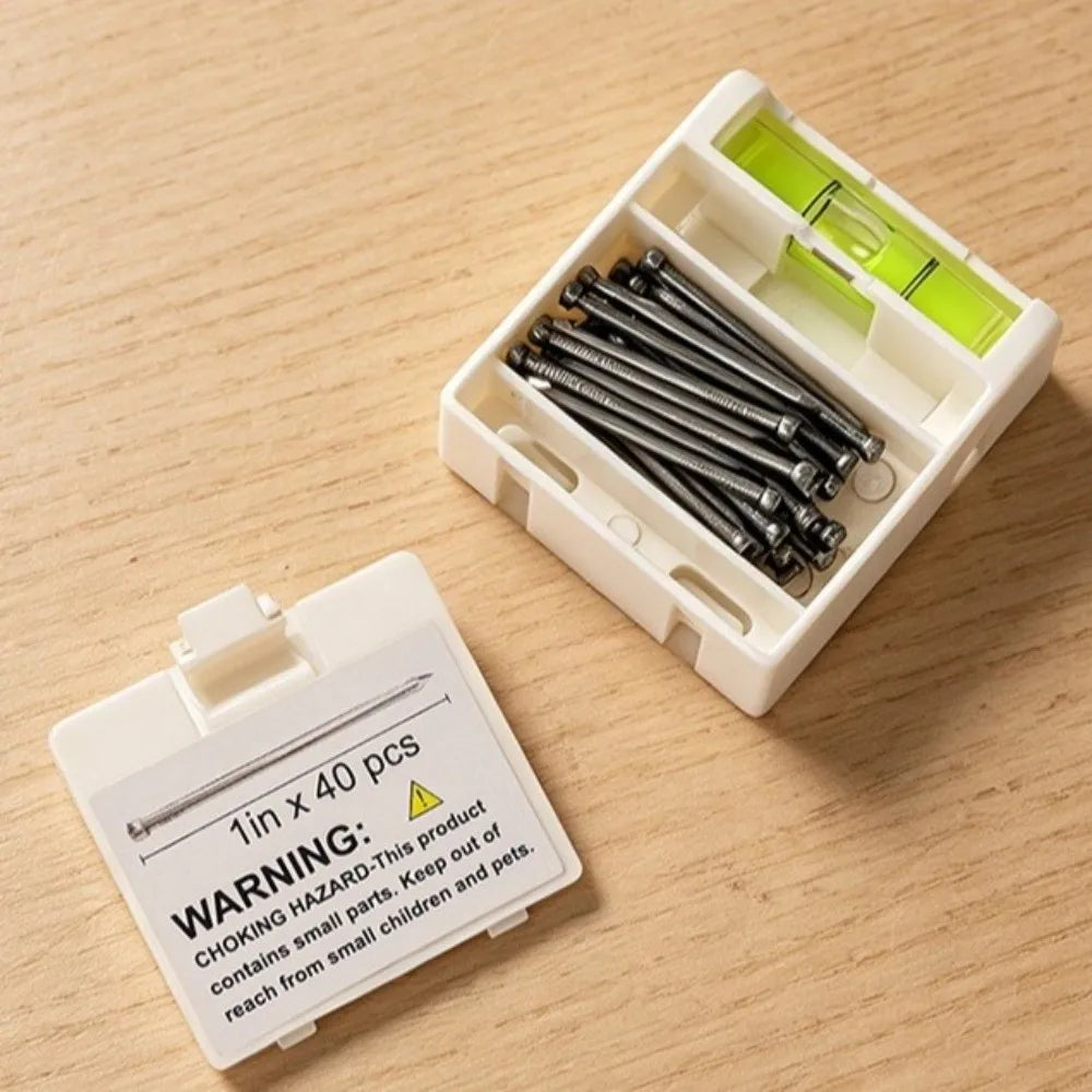 Picture Hanging Level Ruler with Magnetic Nail Locator – DIY Tool