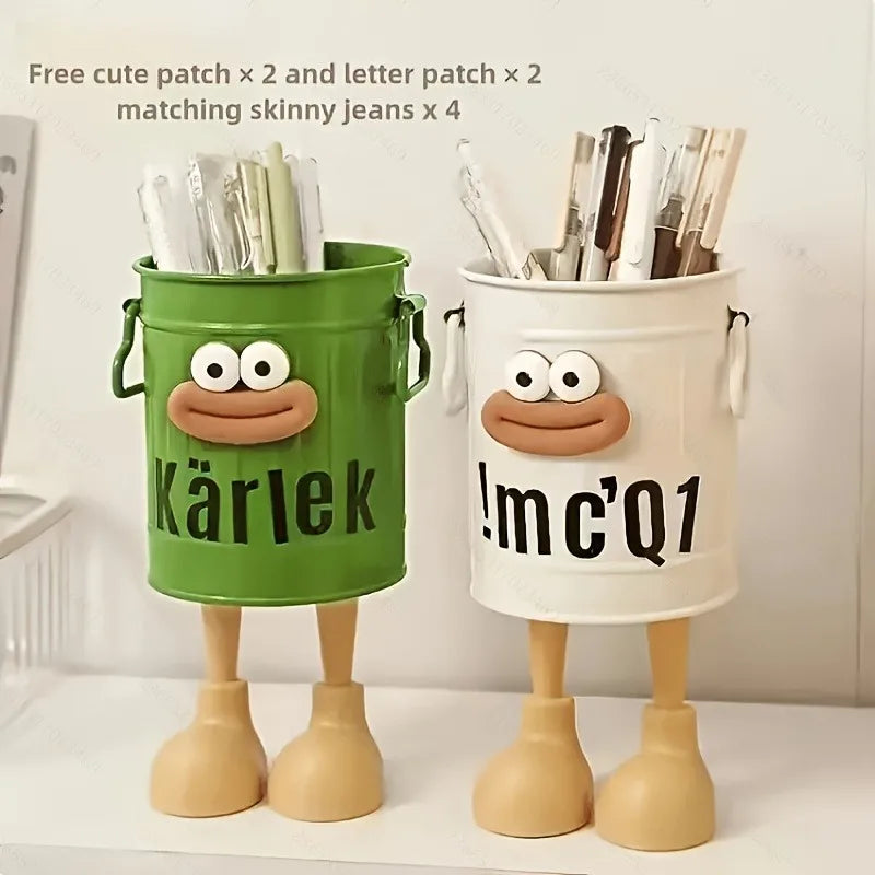 Cartoon Sausage Pen Holder – Cute Desktop Stationery Organizer