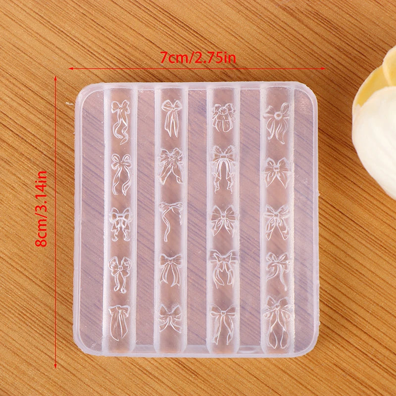 3D Magnolia Silicone Nail Art Mold – DIY Floral Carving Template